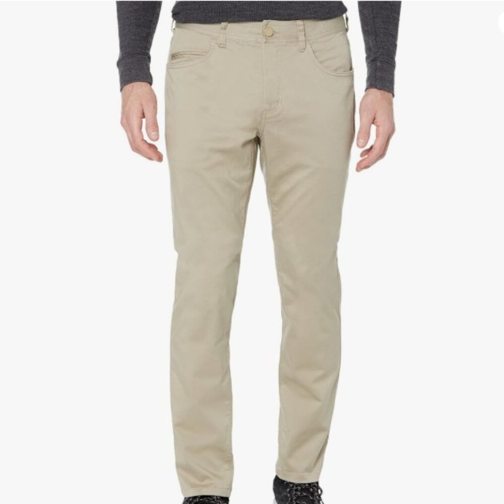 Rhone Everyday Twill Five Pocket Pant Khaki 40W Slim Straight Stretch